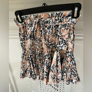 Selfie Leslie Leopard Ruffle Mini Dress